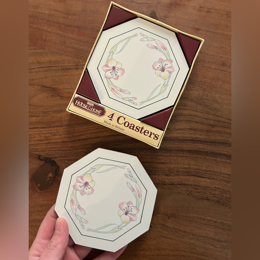 2/$20❤️- HOME | BHS house & home set of 4 coasters